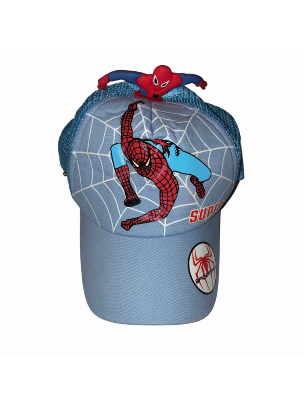 Boys Marvel Spider-Man Mesh Trucker Hat One Size Blue Red